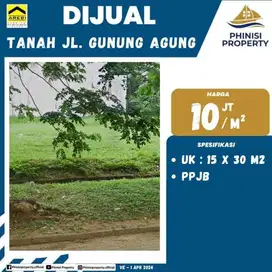 DIJUAL Tanah Kavling Jalan Gunung Agung Tanjung Bunga