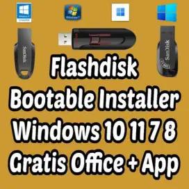 Flashdisk Bootable Installer Windows 10 11 7 8 Bit64