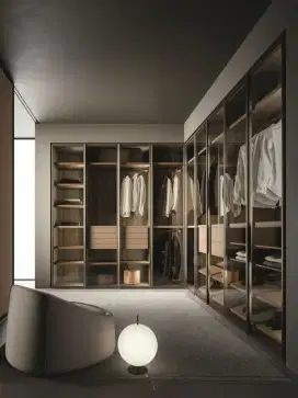 Jasa interior design walk in closet modern aesthetic