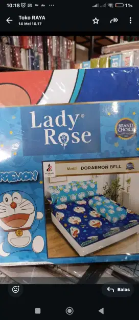 jual sprei merek ladyrose, fata,sama bonita ukuran king 180x200