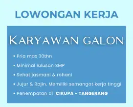 Loker Lowongan Pekerjaan Karyawan Galon Air Isi Ulang Kerja Pegawai