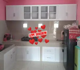 Kitchen set bahan aluminium acp anti rayap anti keropos kuat api