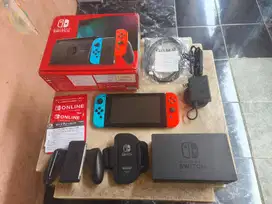 Nintendo Switch v2 HAC-001(-01) Neon Red Blue Fullset 44