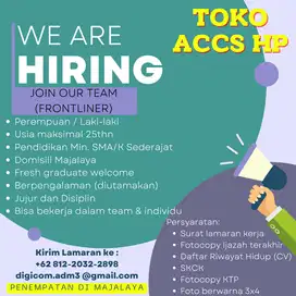Lowongan Kerja Toko Accs HP Majalaya