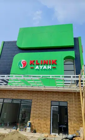 Facade ACP - Panel ACP. Outdoor Signage. Huruf Timbul. Lettersign LED