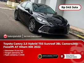 [LOW KM] Toyota Camry 2.5 HV TSS Sunroof Camera360 AT Hitam 2022/2023