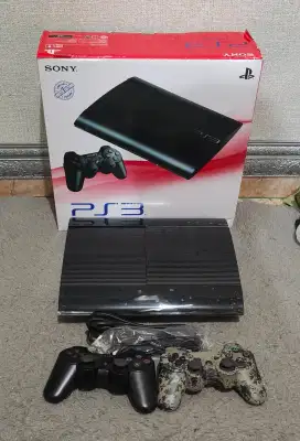 PS3 PS 3 PLAYSTATION 3 SUPERSLIM 500GB MULUS FULLSET TT PS2 DLL