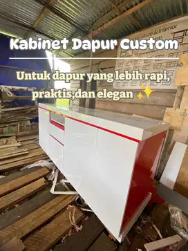 BUFFET KITCHEN MINIMALIS/LEMARI DAPUR FUNGSIONAL/KITCHEN SET MINIMALIS