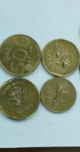 Koin Kuningan Langka Rp50 – Rp500 (4 Jenis) | Koleksi Antik Indonesia