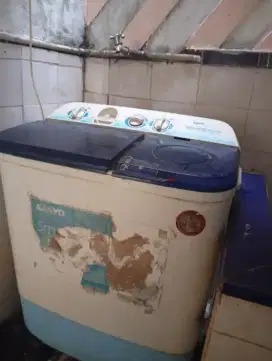 Mesin cuci sanyo 2 tabung normal no kendala