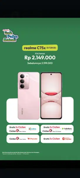 REALME C75X || BISA CICILAN KREDIT TANPA SYARAT