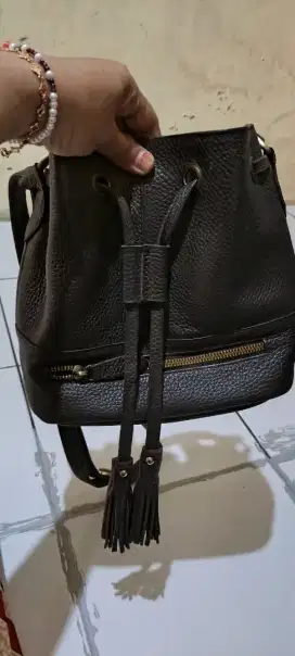 tas serut kulit asli abu