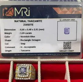 Di jual permata tanzanite