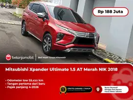 [ LOW KM ] Mitsubishi Xpander Ultimate 1.5 AT Merah 2018/2019