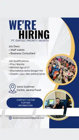 Loker di daerah Jakarta Pusat
