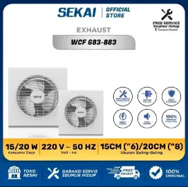 EXHAUST FAN SEKAI DINDING WCF 883