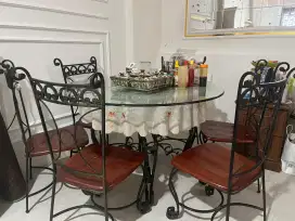 Meja makan classic davinci 6 kursi
