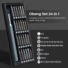 Obeng set 24 in 1 + BOX Obeng Set