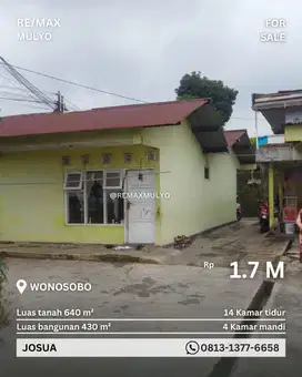 Dijual Rumah Kos Area Wonosobo Dekat Pusat Pendidikan dan Kota