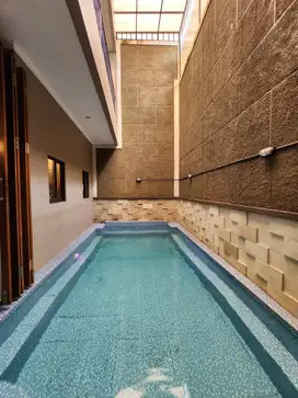 Veteran Bintaro Modern Minimalist House Indoor Swimming Pool