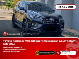 [ TANGAN PERTAMA ] Toyota Fortuner VRZ GR Sport 2.8 AT Hitam 2023/2024