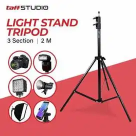 Tripod Portable Lighting Stand 2M for Studio Lighting