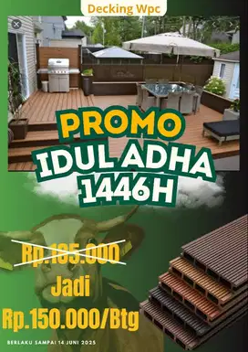 WPC Outdoor Decking Dermaga / Deck Kolam Renang / Taman