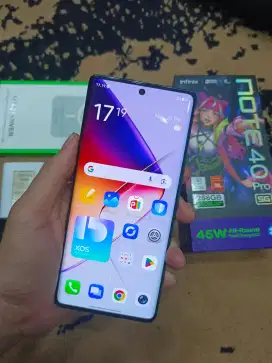 Infinix note 40 pro 5G 8/256gb lengkap bekas