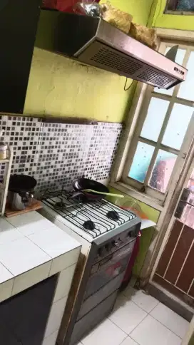 KOMPOR GAS OVEN 4 TUNGKU PENGHISAP ASAP