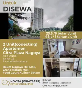 2 Unit(conecting)  Apartemen Citra Plaza Nagoya, Batam