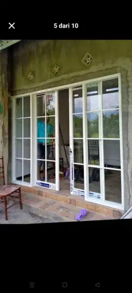 Terima pesanan kusen pintu jendela kaca aluminium plus pasang