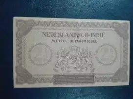 Uang Kertas Kuno 2,5 Golden Belanda.