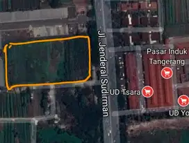 Dijual tanah dibawah NJOP di Jalan Sudirman,Tanah Tinggi,Tangerang