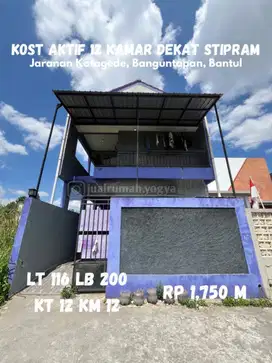Kost semi Ekslussif 12 kamar dekat STIPRAM Kotagede