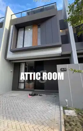 RUMAH Attic 3 lantai DEKAT KAMPUS SURABAYA TIMUR