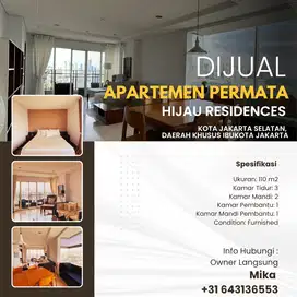 Dijual Apartemen Permata Hijau Residences Lokasi Strategis City View