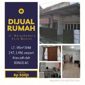 Rumah Siap Huni Jl. Margobawero Kota Madiun