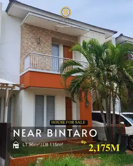 Dijual Rumah dalam Cluster Exclusive Bintaro Residence Ciputat Tangsel