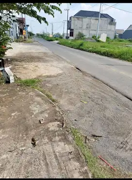 Tanah kavling siap bangun dekat nol jalan raya aspal Sukodono