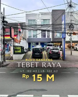 For Sale Ruko Gandeng 3 Lantai Area Komersil Di Tebet Raya