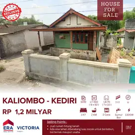 Rumah Dijual Daerah Kaliombo Kediri Hitung Tanah Ada Lahan Perkerangan