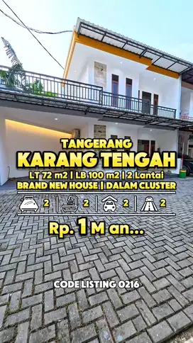 Rumah Baru Minimalis di dalam Cluster 15 menit ke Puri Indah Mall & Li