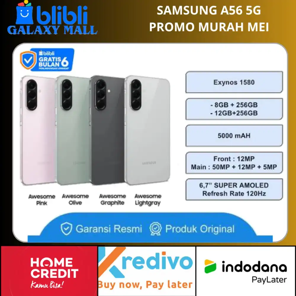 Promo Samsung A56 5G Murah Bergaransi Resmi