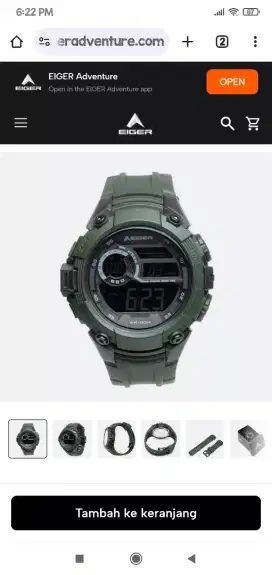 Jam tangan ori eiger creston green