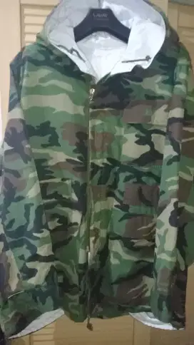 Jaket Army Double Look (White)