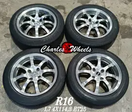 Jual velg + ban mobil rep bos r16 4x114,3 kijang panter wuling dll