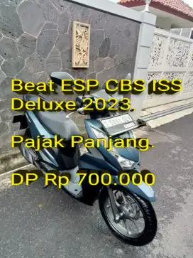 Beat Deluxe 2023. Pajak Panjang. KM Low. Standar. Mulus.Cash/Kredit/TT