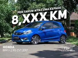 TDP 5 JUTAAN FREE E-TOLL 1 JUTA BRIO RS AT 2017 BIRU MOBCARS