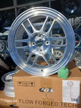 Enkei rpt1 ring 16 lebar 7 pcd 4x100 ET 42 silver polish