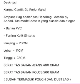 Tas handbag black